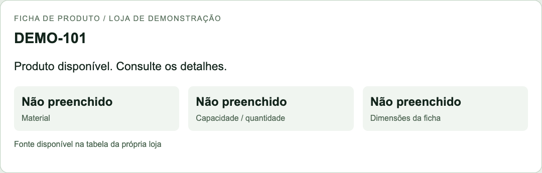 Título curto e atributos espalhados.